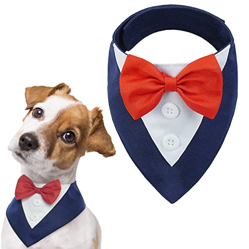 Dog Tuxedo Christmas Pet Bow Tie Bandana XS B2137