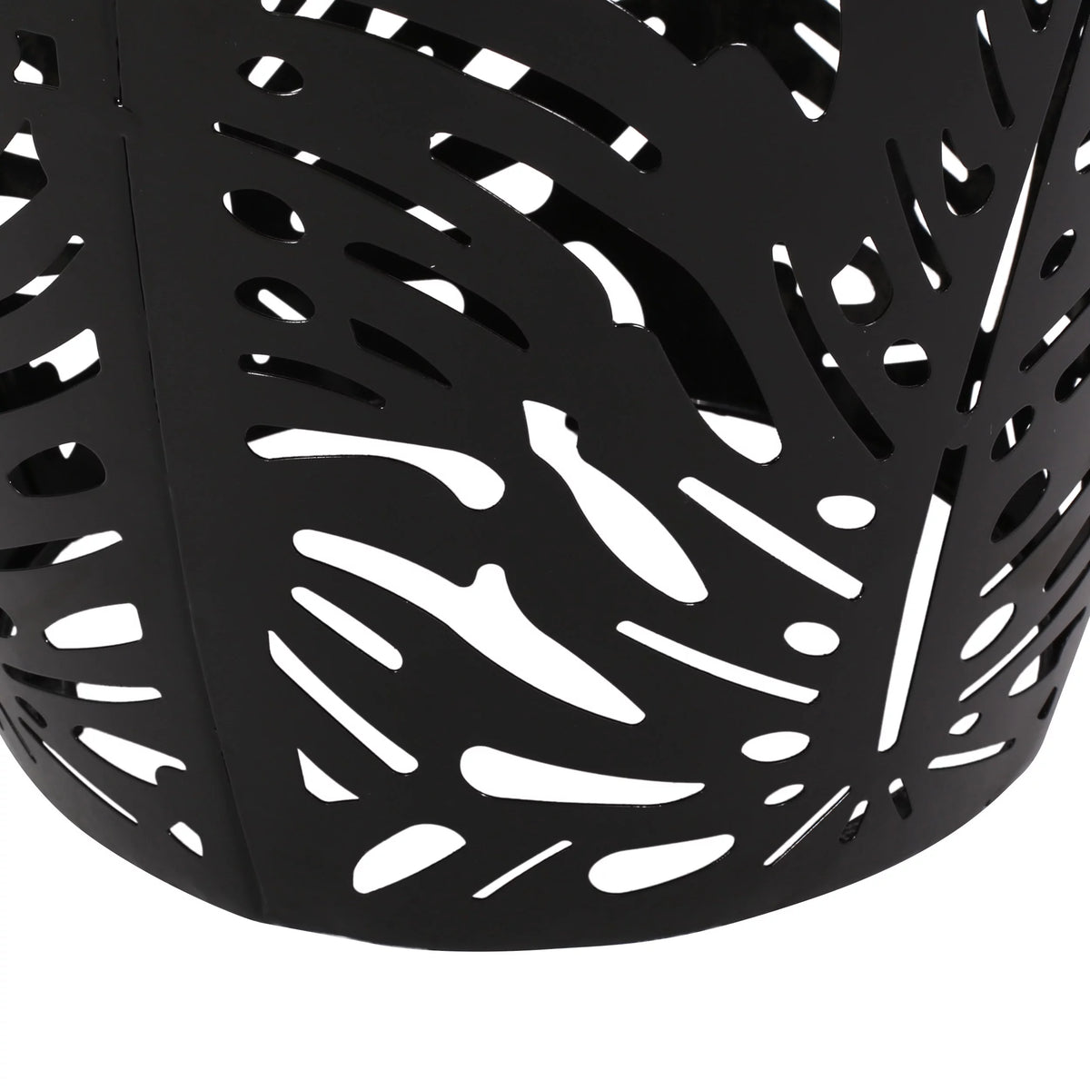 Black Metal Outdoor Side Tables, Set of 2 Z362826