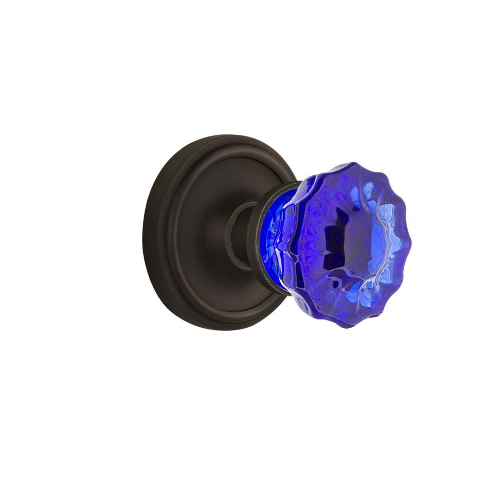 Cobalt Crystal Oil-Rubbed Bronze Door Knob T9079