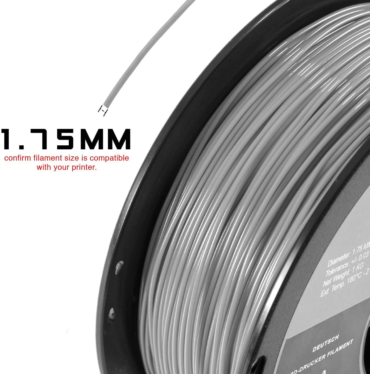 PETG 3D Printer Filament 1 kg Spool 1.75 mm C25188