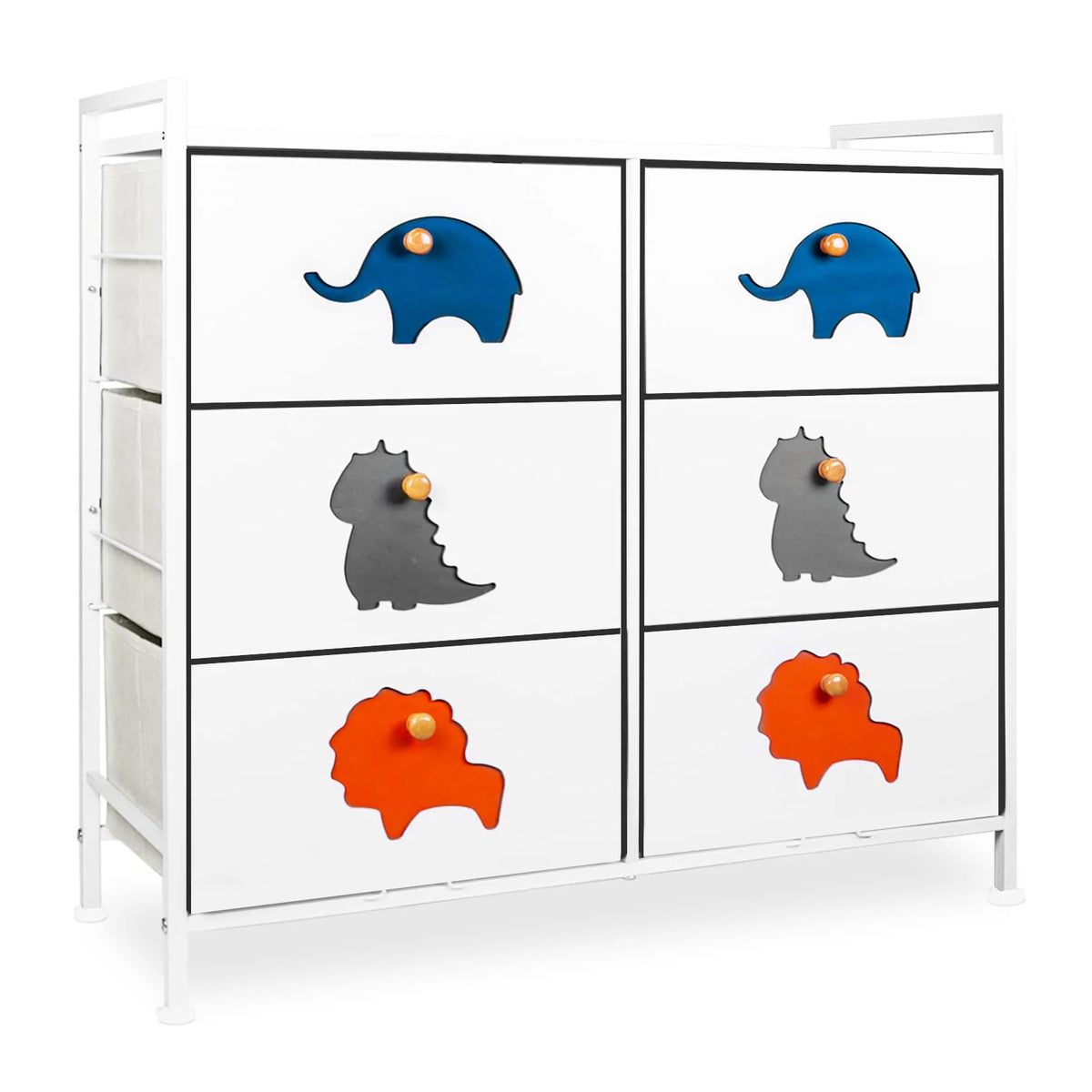White 5 Drawer Dresser X489