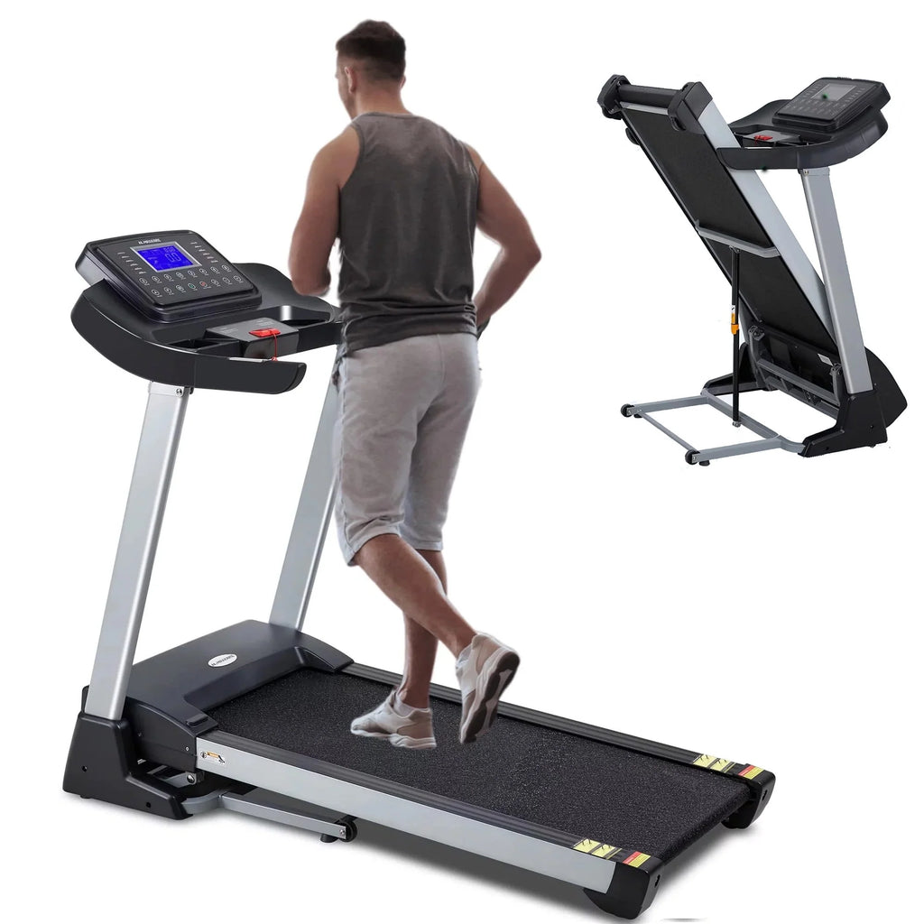 Folding Treadmill with 15% Electric Incline D7426