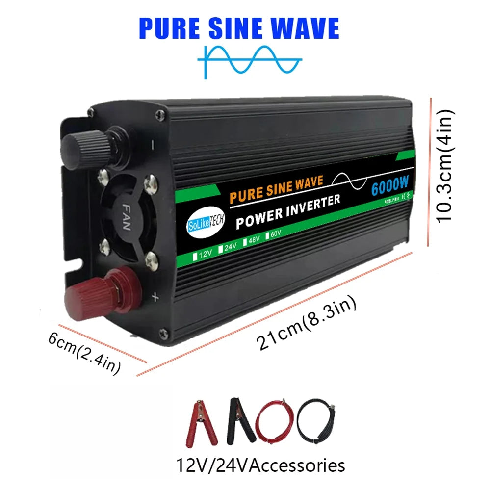 Pure Sine Wave Inverter 12V To 6000W F734