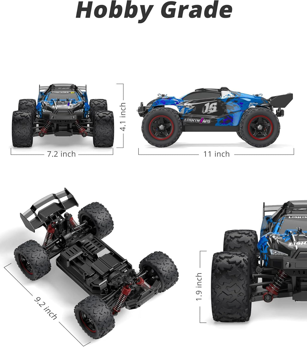 1:18 Scale Brushless 4WD Off-Road Remote Control Car with 2 Rechargeable Batteries N944625