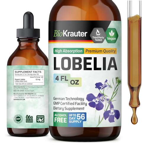 Organic Lobelia Liquid Extract 4 Fl.Oz. B512
