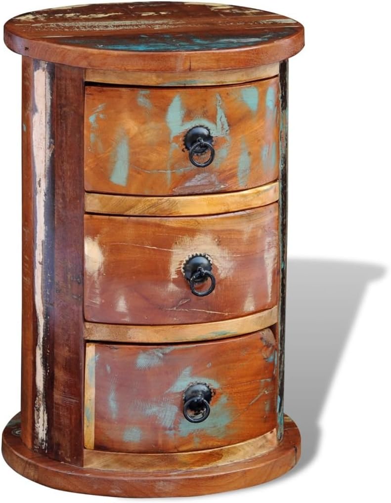 Reclaimed 3 Drawer Solid Wood Cabinet M96375