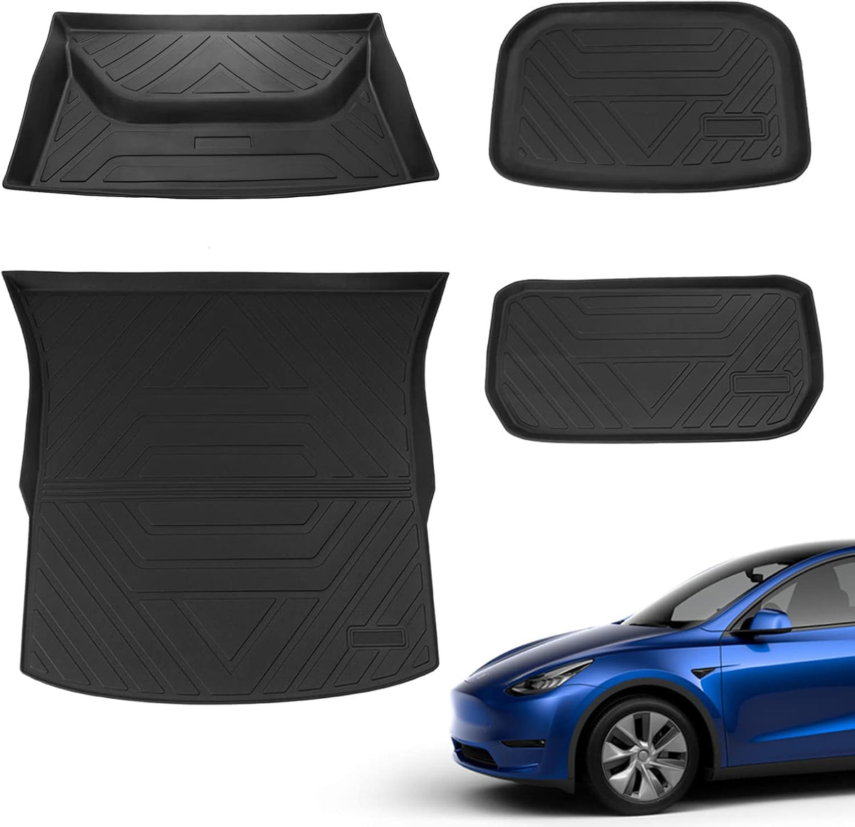 Tesla Model Y All Weather Floor Mats Cargo Liners Set of 9 X37814
