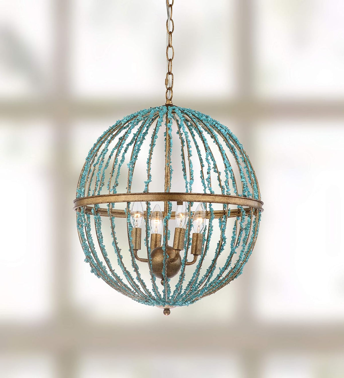 Blue Cage Chandelier Z81787