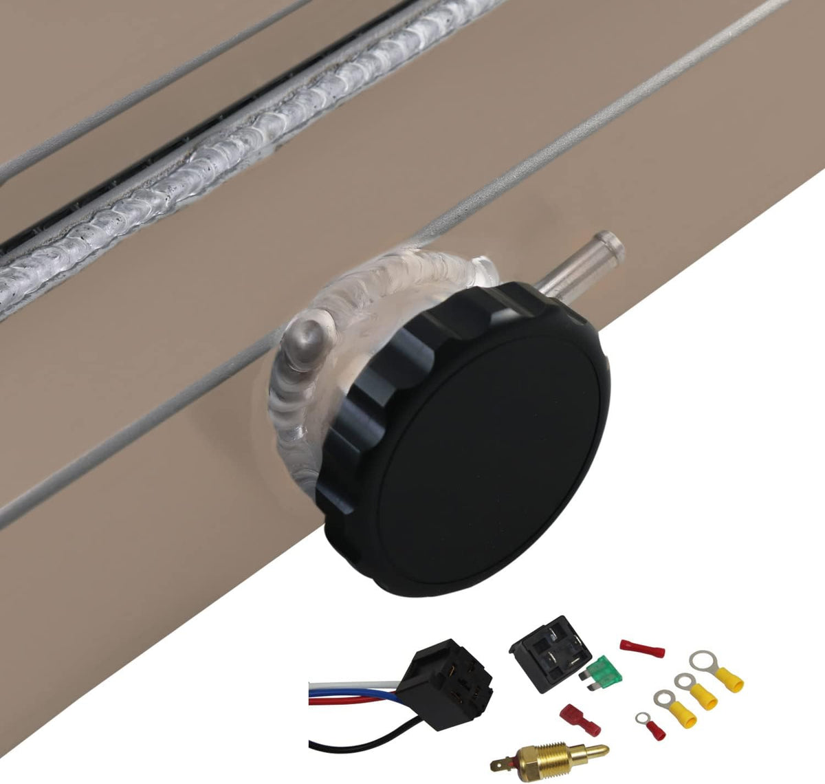 3 Row Core Radiator with 2 X 12 Fan B345153