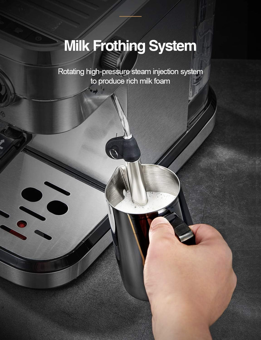 15 Bar Espresso Machine with Milk Frother P276