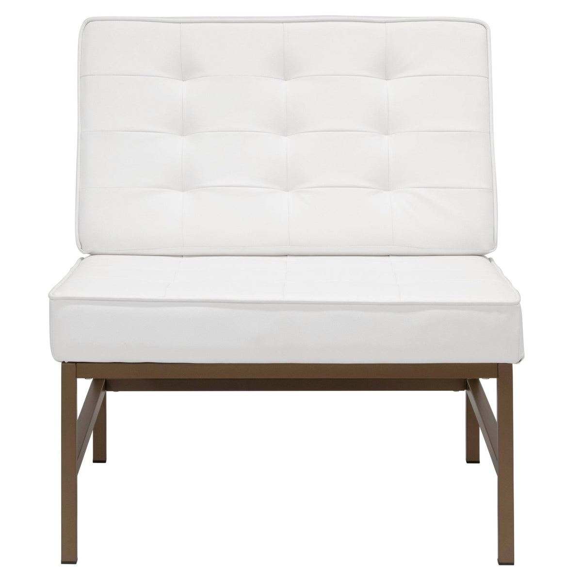 Tufted Blended Leather Accent Chair H5114