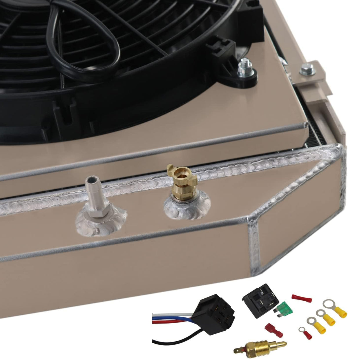 3 Row Core Radiator with 2 X 12 Fan B345153