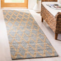 Light Blue/Gold Geometric Area Rug R854483