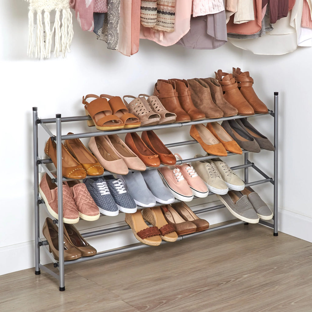 4-Tier Expandable Shoe Rack O934558