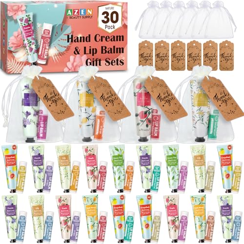 Hand Cream and Lip Balm Set with Organza Bag C56390