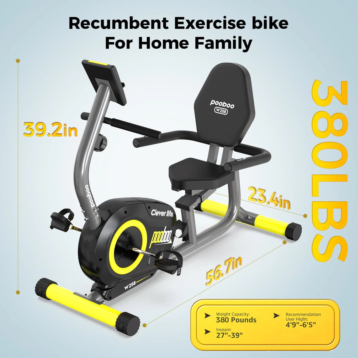 Recumbent Exercise Bike Magnetic Resistance R151