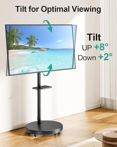 Rolling TV Stand for 26-65 inch Screens up to 77 lbs Y2336