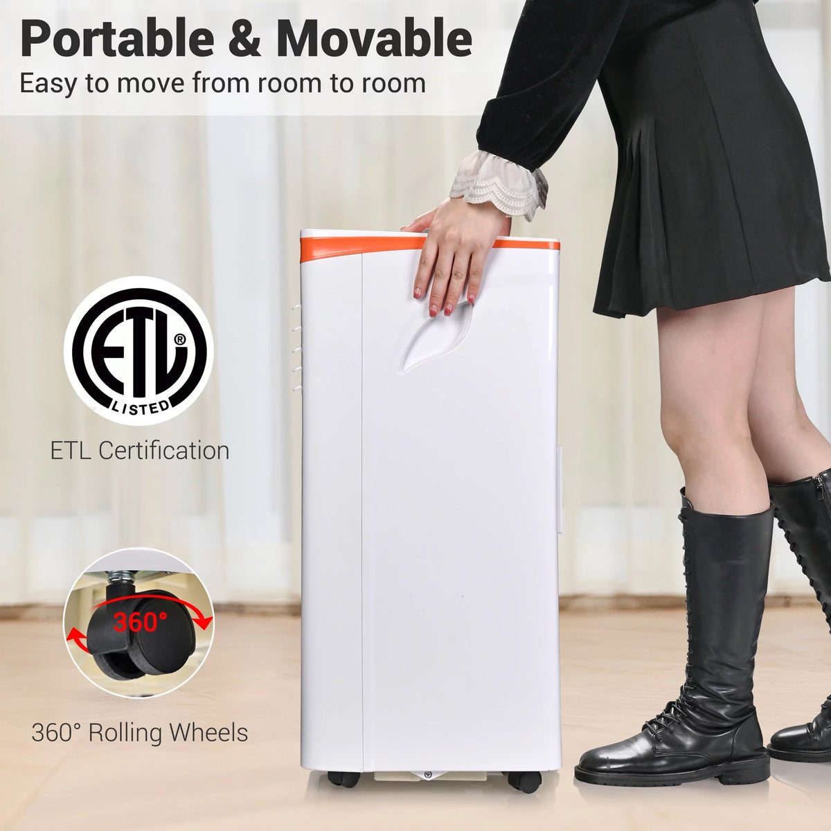 10,000 BTU 4-in-1 Portable Air Conditioner Dehumidifier Y938