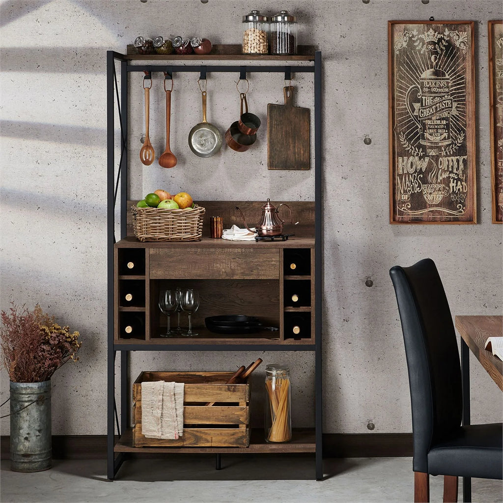 Oak Wood Baker's Rack U54534