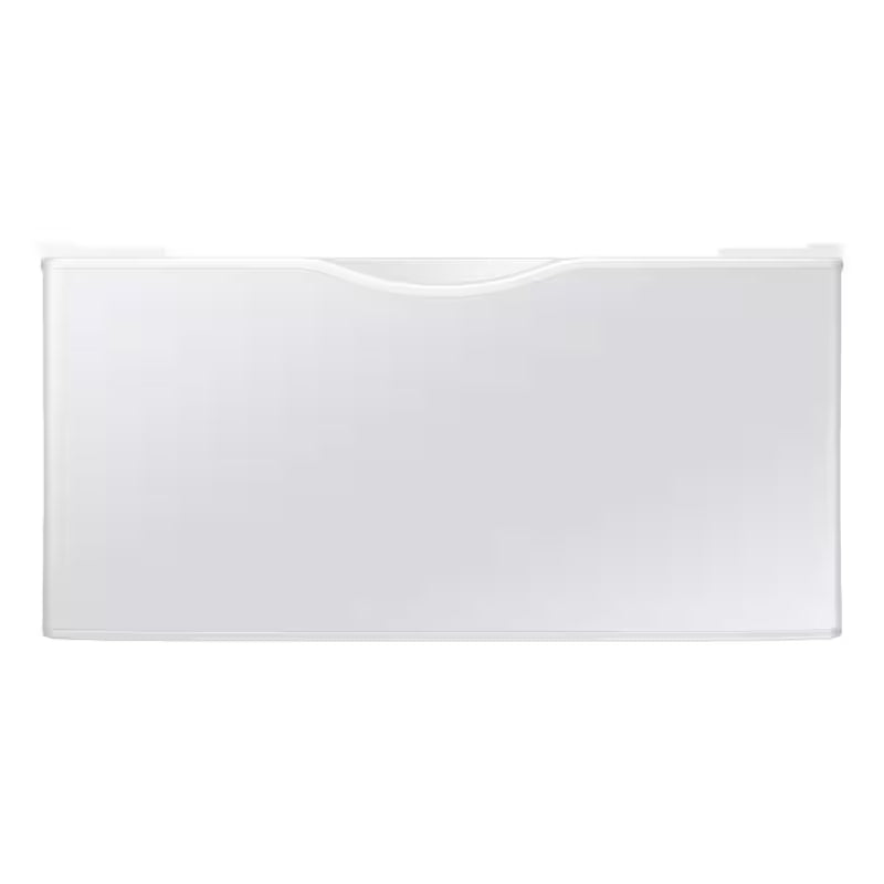 White Laundry Pedestal with Storage Drawer N360