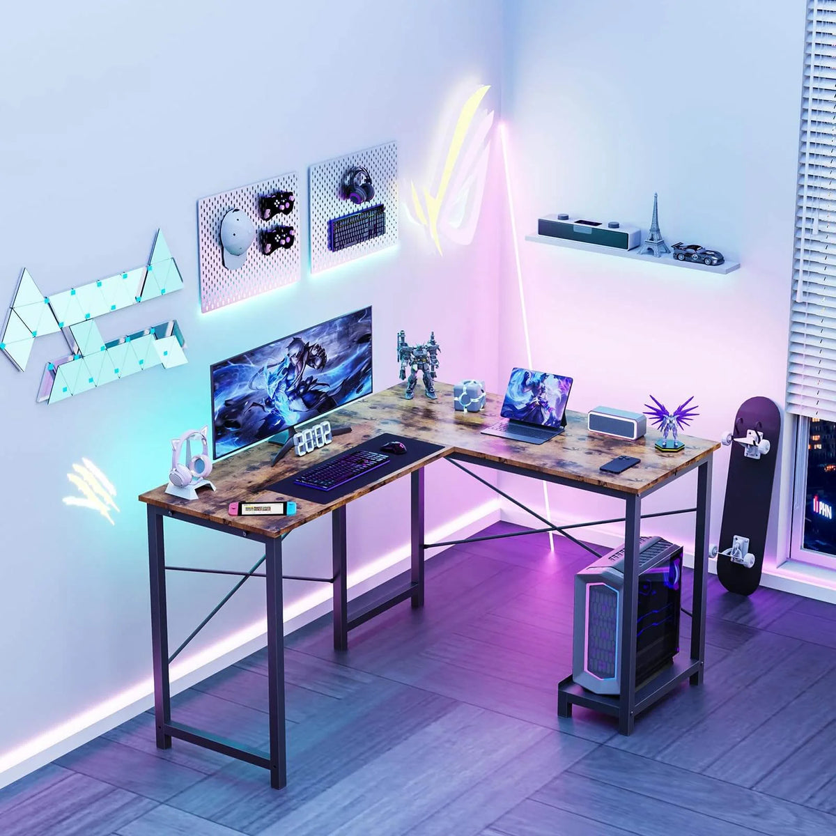 L Shaped Gaming Desk E64826