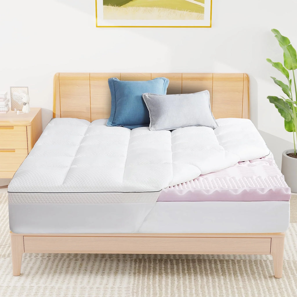 Full Size 4 inch Memory Foam Mattress Topper H76954