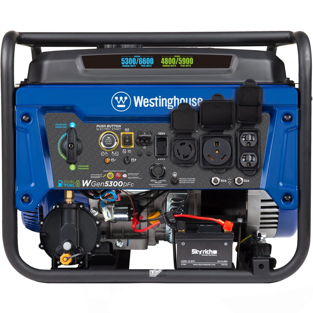 Dual Fuel Portable Generator with Remote Electric Start F5967