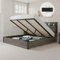 Queen Size Lift up Storage Bed with Charging Station Q476