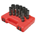 3/8" Dr. Deep Universal 12 Point SAE Impact Socket Set Q971933