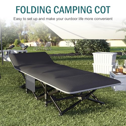 Camping Cot with Cushion and Carry Bag K89217