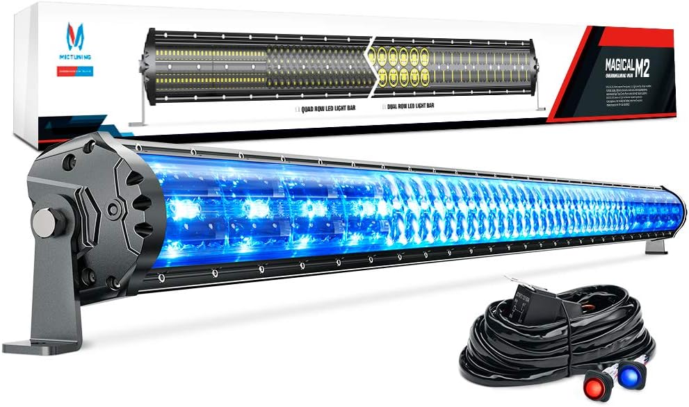 52 Inch 312W Dual Row LED Light Bar with Wiring Harness R683