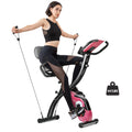 White Magnetic Folding Exercise Bike I52171