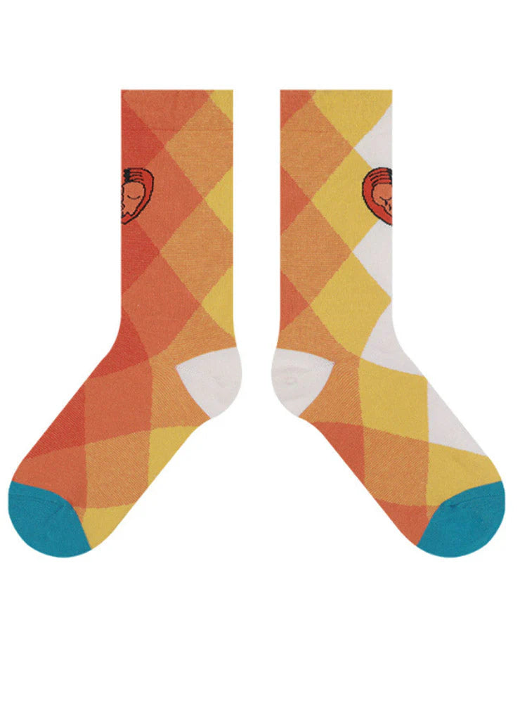 Cartoon Broken Heart Socks V4780