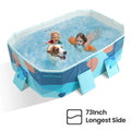 Foldable Swimming Pool 73 x 54 x 18 Blue V518915