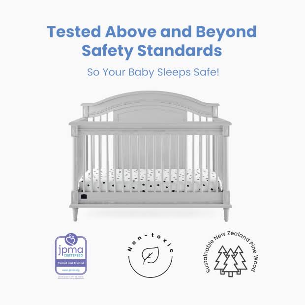 6-in-1 Convertible Crib with Toddler Rail L8523
