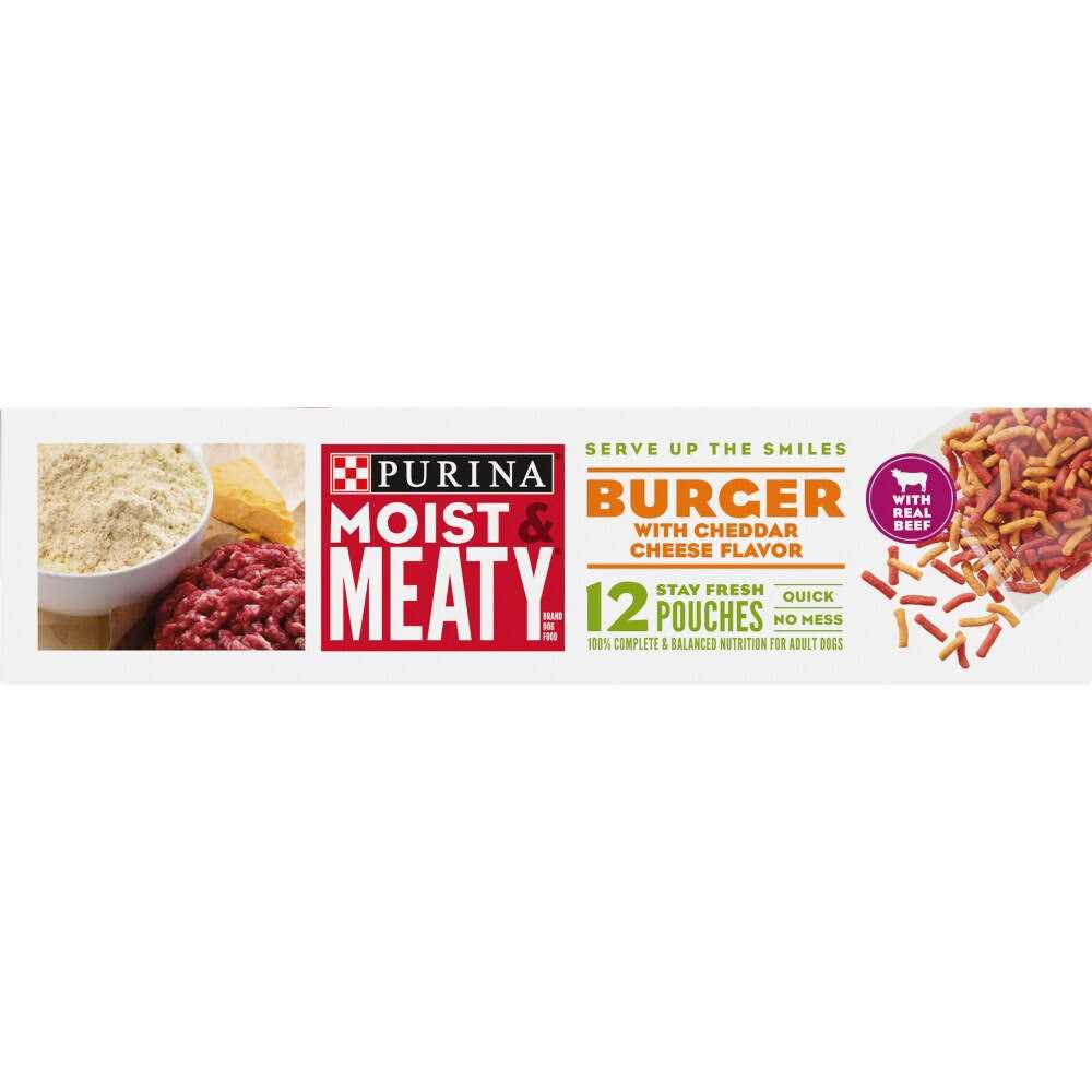 Moist & Meaty Burger with Cheddar Cheese Flavor Dry Dog Food D7230