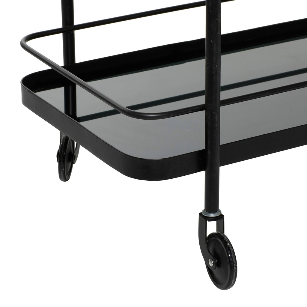 Black Metal Bar Cart R6480