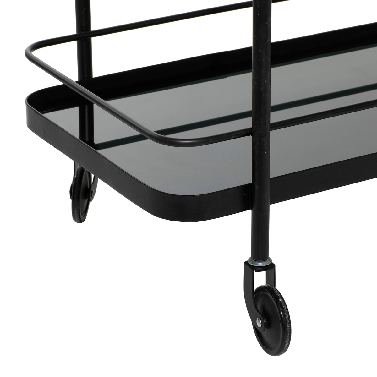 Black Metal Bar Cart R6480