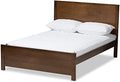 Full Platform Bed in Walnut Brown U369