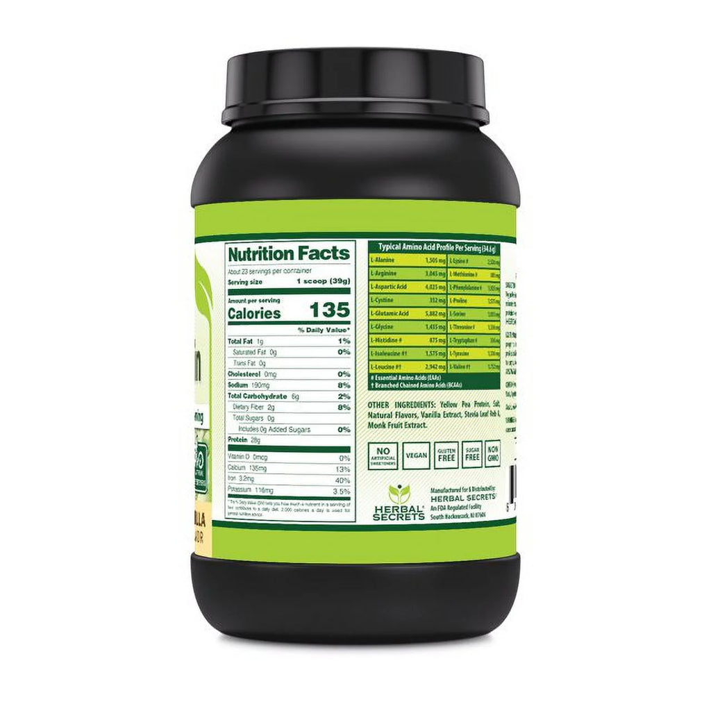 Vegan Pea Protein Powder 2 Lbs Vanilla E937680