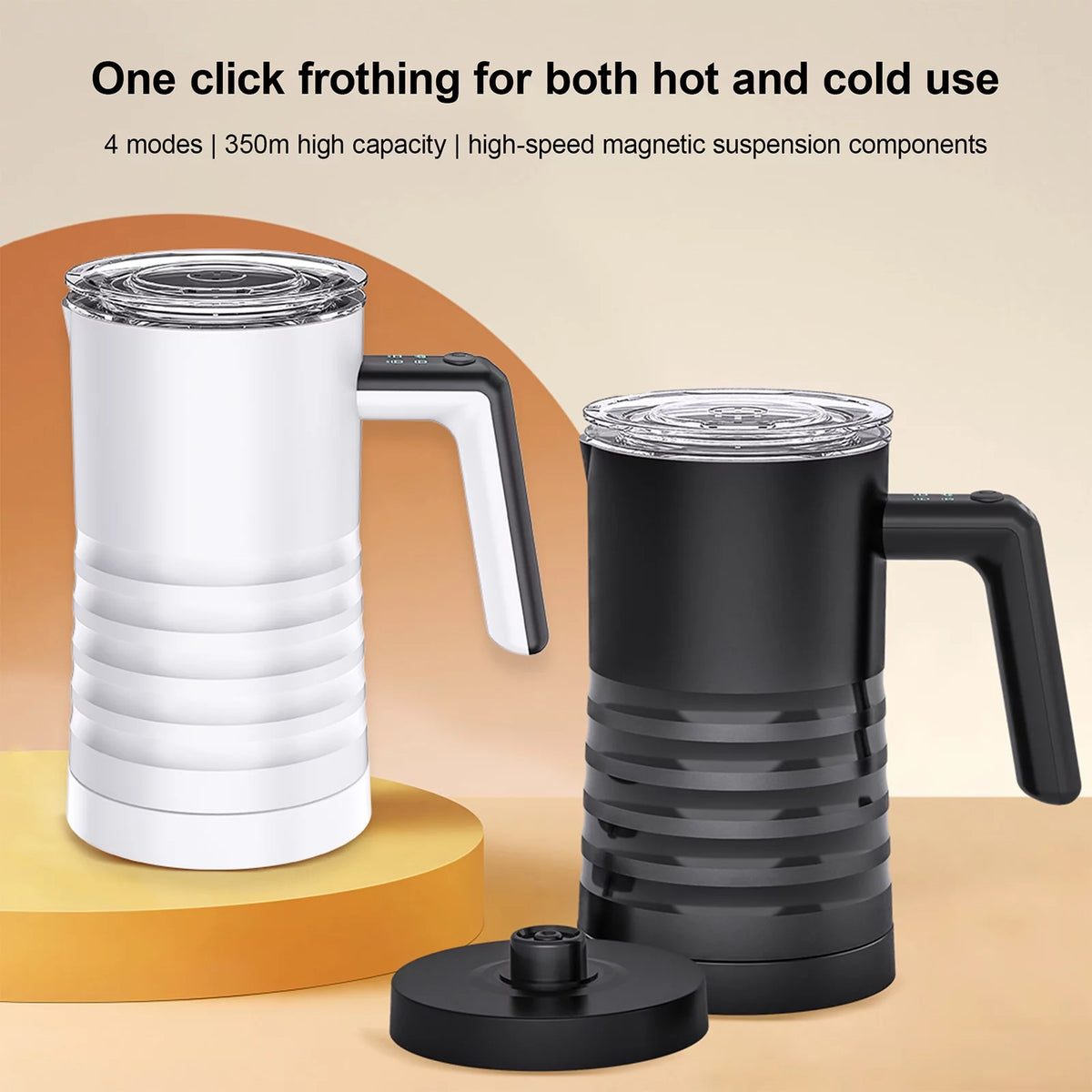 Electric Milk Frother and Steamer 4 in 1 580ml Stainless Steel T45126