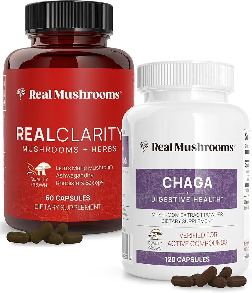 60ct and 120ct Capsules Bundle Mushroom Supplement Vegan Non-GMO X651