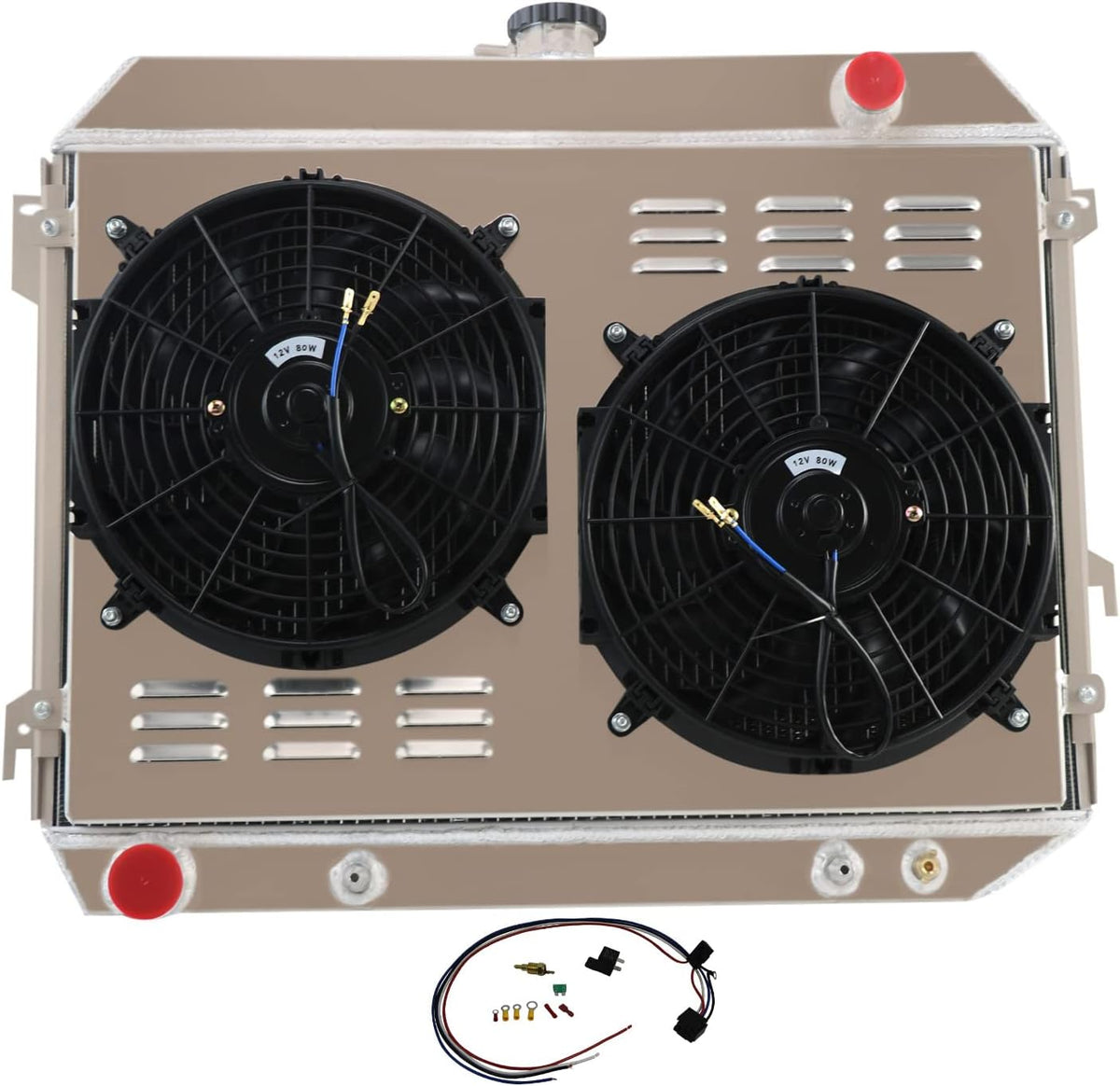 3 Row Core Radiator with 2 X 12 Fan B345153