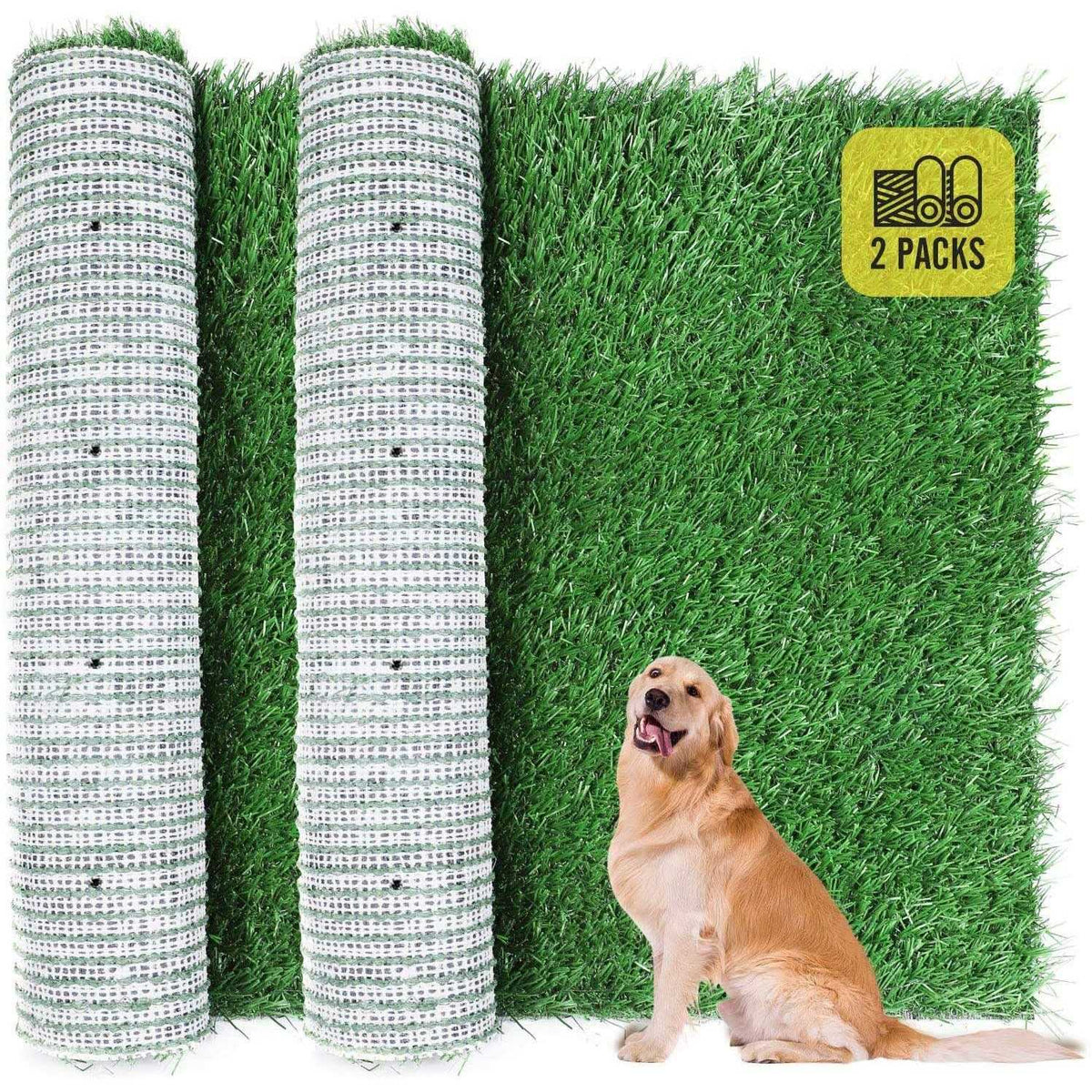 2-Pack Portable Washable Dog Grass Pad K789