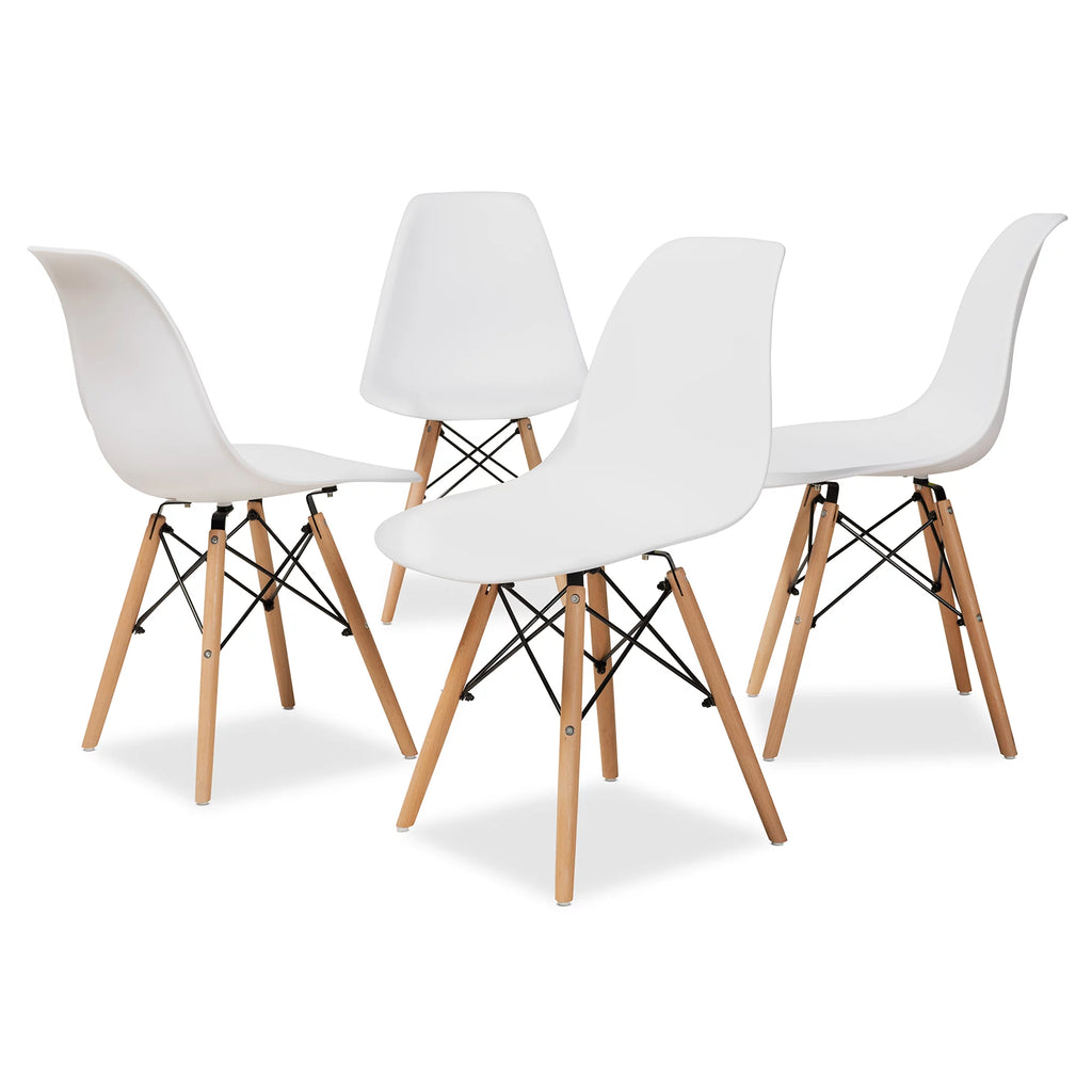 White Dining Chair Set of 4 Y367