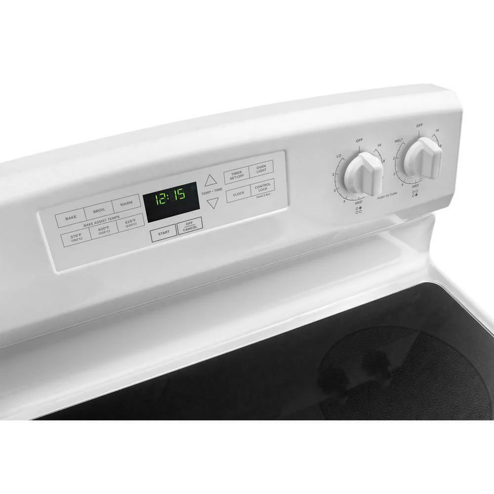 White Freestanding 30 Electric Range F495