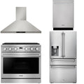 36 Gas Range, Range Hood, Refrigerator and Dishwasher H276