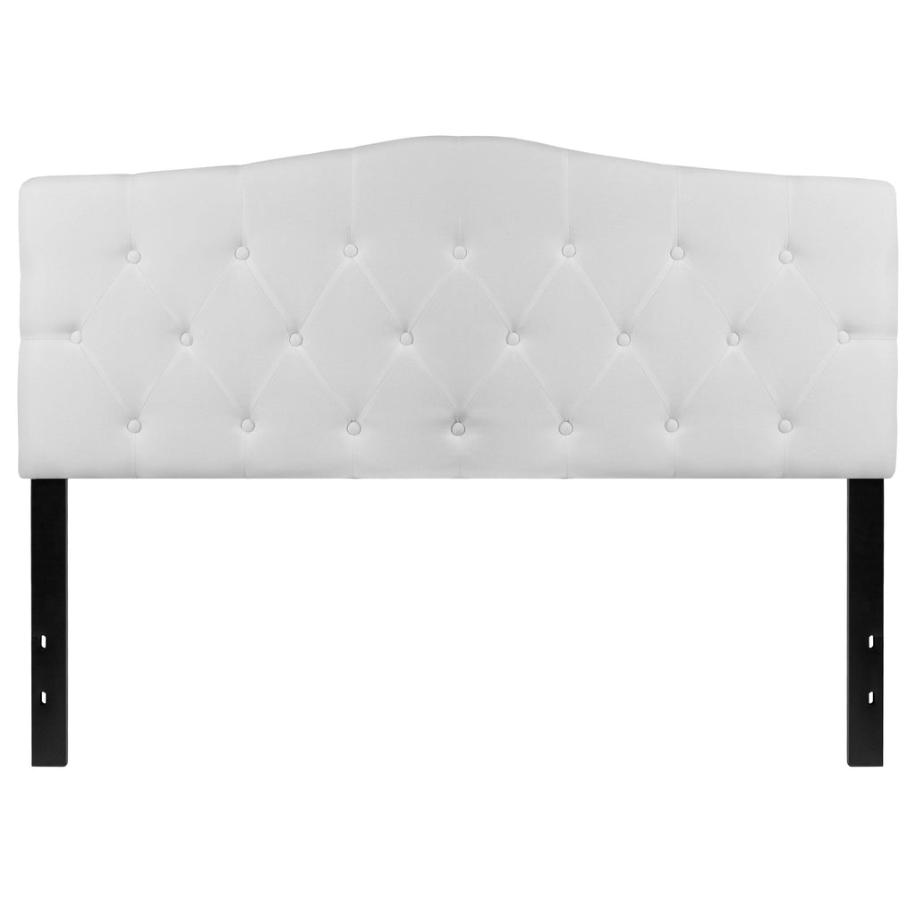 Beige Fabric Queen Size Upholstered Headboard R97523