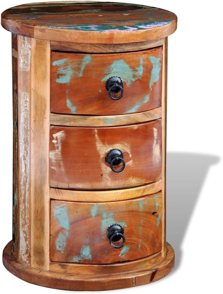 Reclaimed 3 Drawer Solid Wood Cabinet M96375