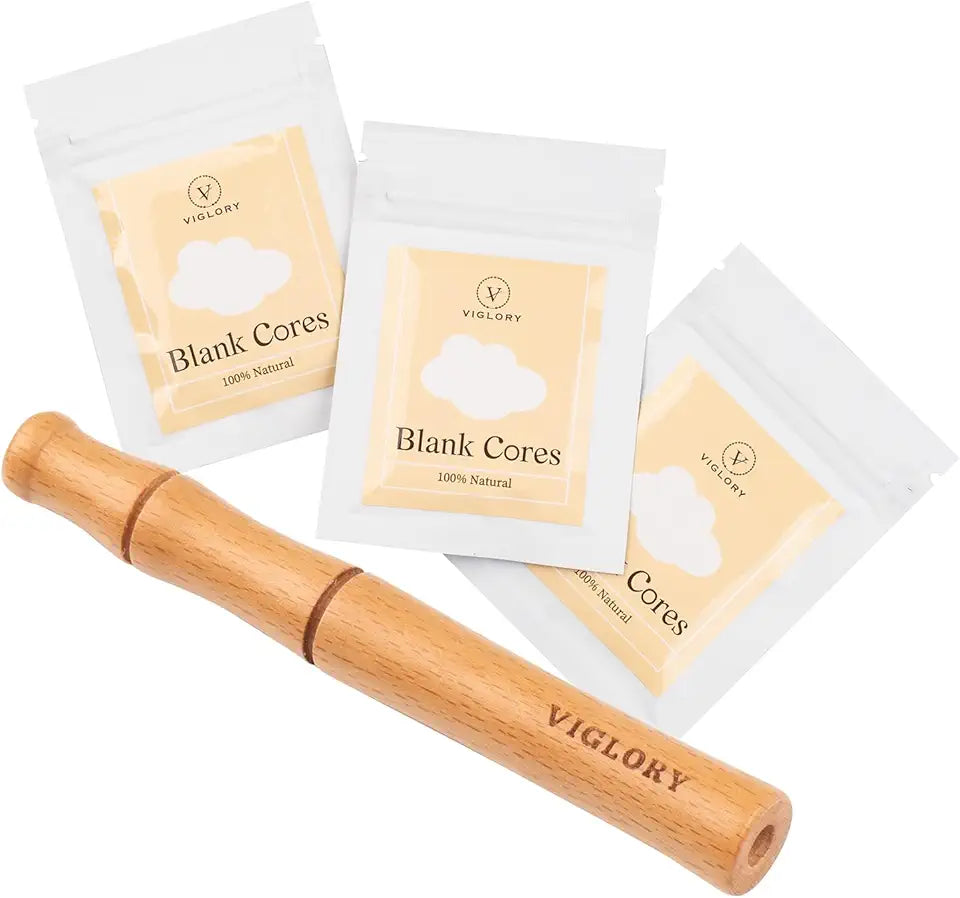 Wooden Personal Diffuser with 3 Pack Blank Cotton Wicks P59583